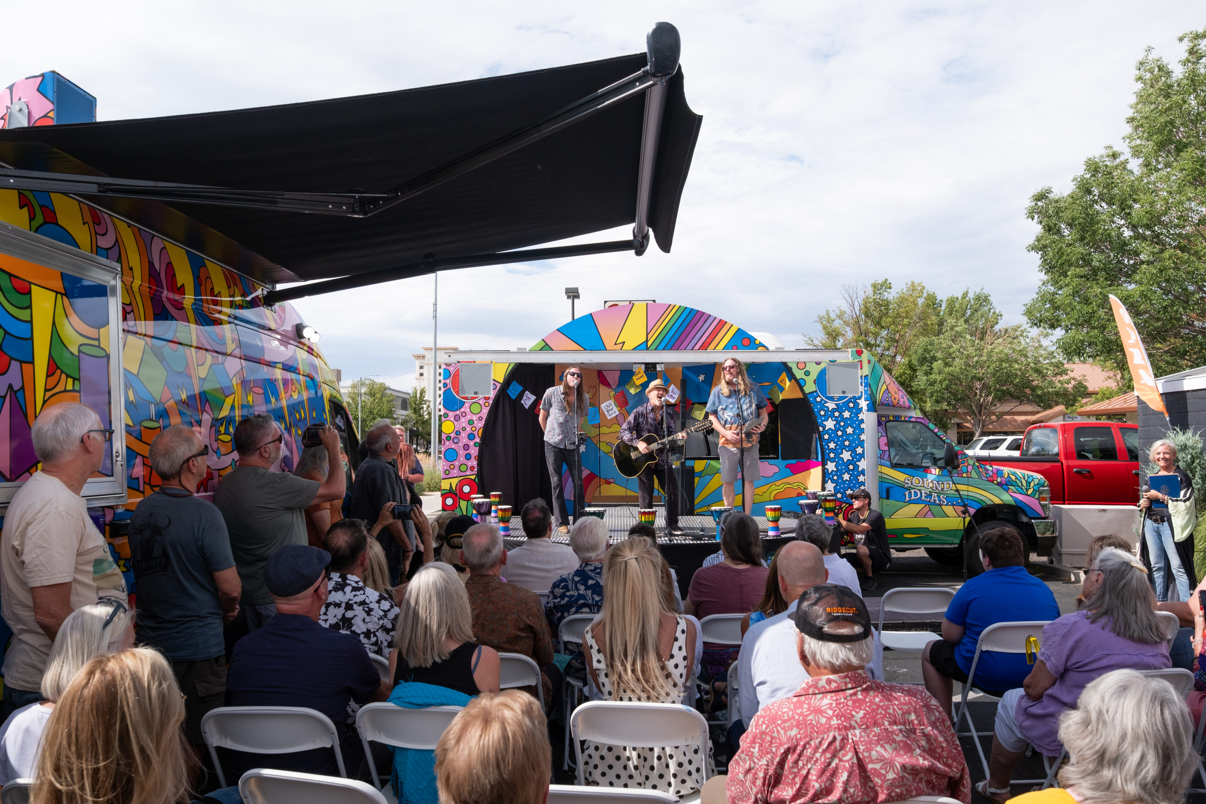 Dave Mason's touring band seen at the Dave Mason Legacy Dedication & Benefit Concert at Nashville Social Club on Sunday, July 12, 2026, in Carson City, Nev. (Trevor Bexon/AP Content Services for Carson Tahoe Health)
